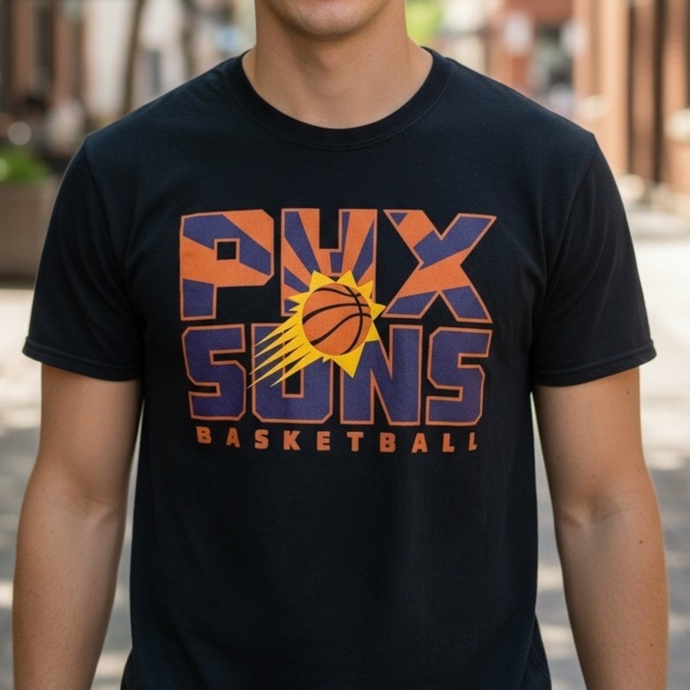 Phoenix Suns Fanatics Basketball T Shirt Men's Large‎ Black Graphic Tee